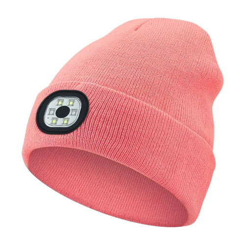 Rechargeable LED Beanie Hat – Hands-Free Light for Winter Nights