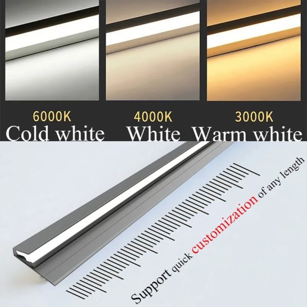 45° LED Under-Cabinet Lighting Bars – Sleek, Hidden Illumination