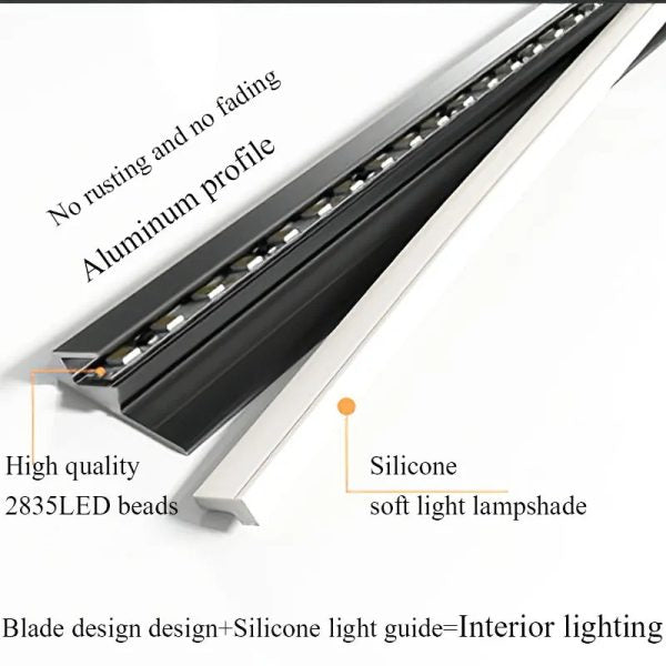 45° LED Under-Cabinet Lighting Bars – Sleek, Hidden Illumination