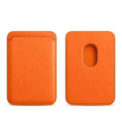 Magnetic Leather Card Wallet for iPhone – Slim, Stylish & Always Ready