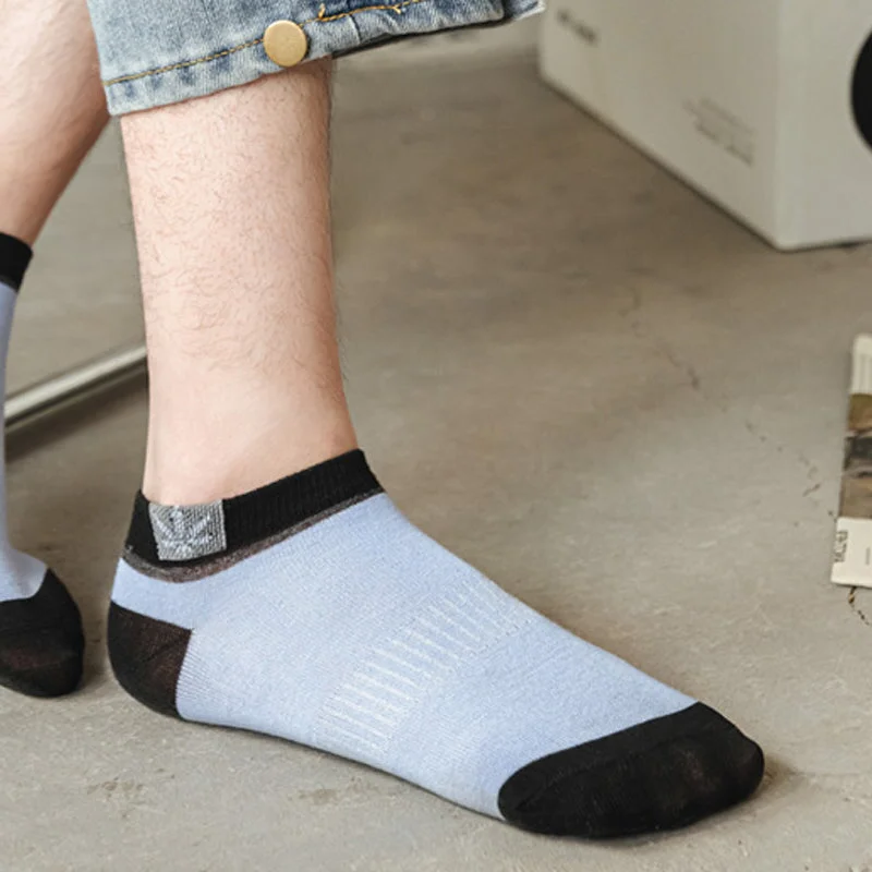20-Pair Men's Cotton Ankle Socks – All-Day Comfort, Sweat-Wicking Feel