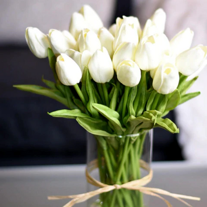 Artificial Tulip Bouquet (10-Pack) – Fresh Color, No Maintenance