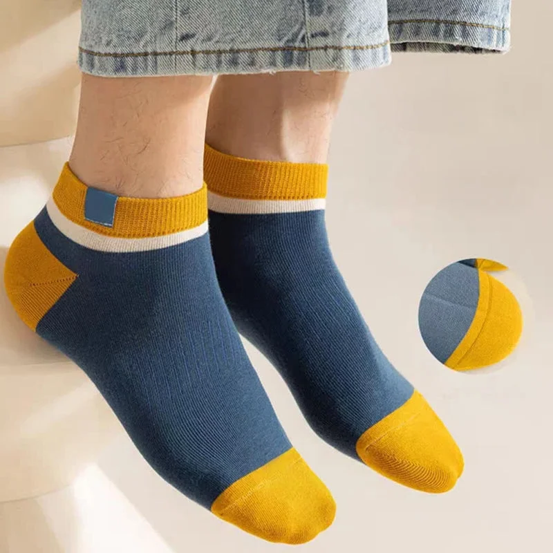20-Pair Men's Cotton Ankle Socks – All-Day Comfort, Sweat-Wicking Feel