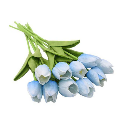 Artificial Tulip Bouquet (10-Pack) – Fresh Color, No Maintenance