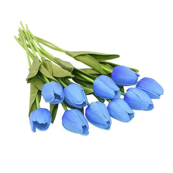Artificial Tulip Bouquet (10-Pack) – Fresh Color, No Maintenance