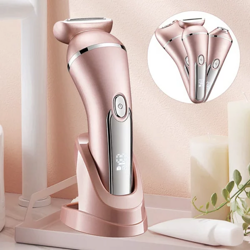 3-in-1 Waterproof Electric Shaver for Women – Smooth Skin, Anytime, Anywhere