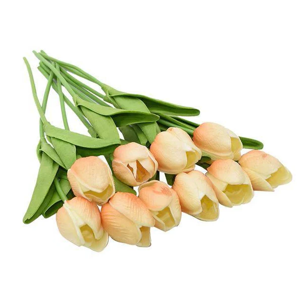 Artificial Tulip Bouquet (10-Pack) – Fresh Color, No Maintenance