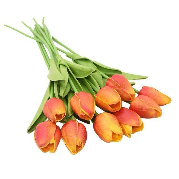 Artificial Tulip Bouquet (10-Pack) – Fresh Color, No Maintenance