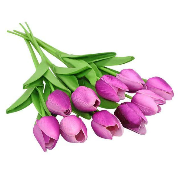 Artificial Tulip Bouquet (10-Pack) – Fresh Color, No Maintenance