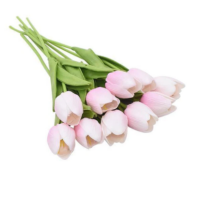 Artificial Tulip Bouquet (10-Pack) – Fresh Color, No Maintenance