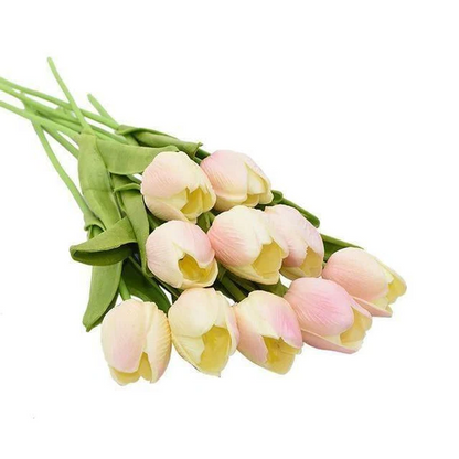 Artificial Tulip Bouquet (10-Pack) – Fresh Color, No Maintenance