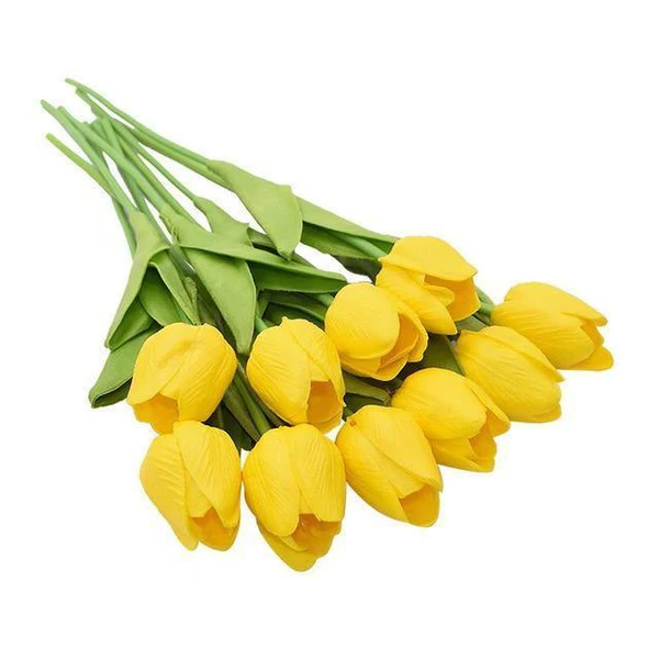Artificial Tulip Bouquet (10-Pack) – Fresh Color, No Maintenance