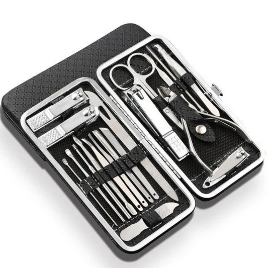 19-in-1 Stainless Steel Manicure & Nail Clipper Kit – Salon-Ready Tools