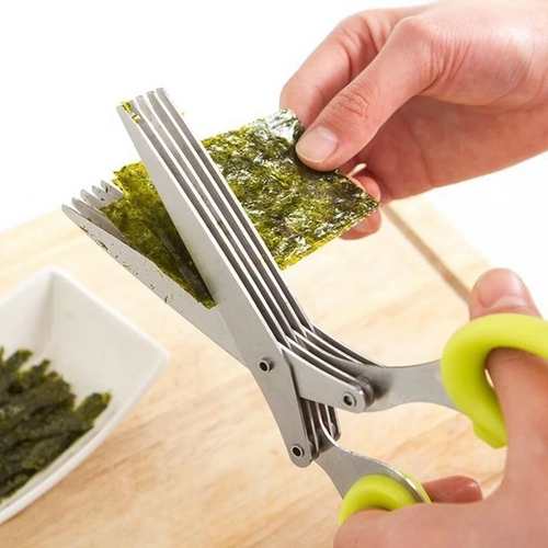 5-Blade Kitchen Herb Scissors – Chop Herbs in Seconds, Not Minutes