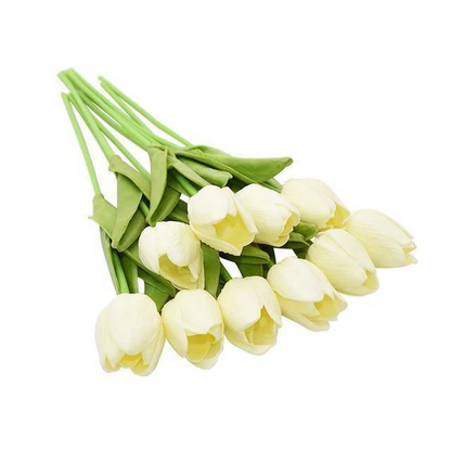 Artificial Tulip Bouquet (10-Pack) – Fresh Color, No Maintenance