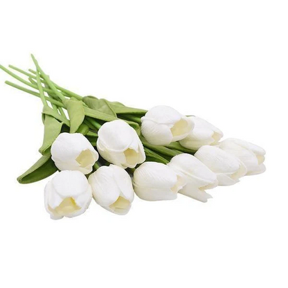 Artificial Tulip Bouquet (10-Pack) – Fresh Color, No Maintenance
