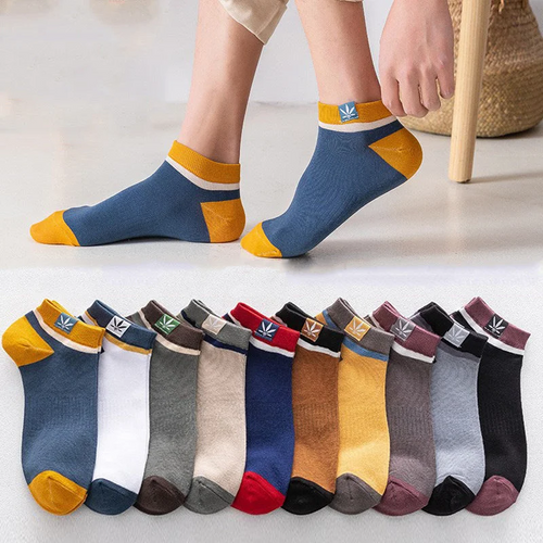 20-Pair Men's Cotton Ankle Socks – All-Day Comfort, Sweat-Wicking Feel