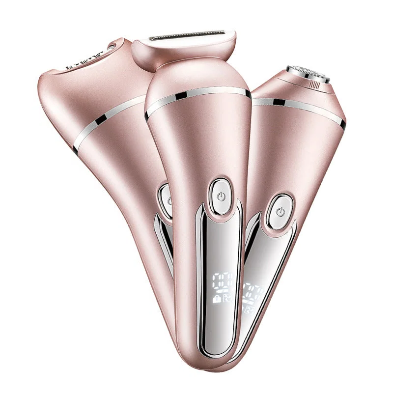 3-in-1 Waterproof Electric Shaver for Women – Smooth Skin, Anytime, Anywhere
