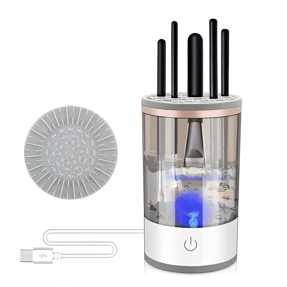 3-in-1 Electric Makeup Brush Cleaner – Hygienic Brushes in Seconds