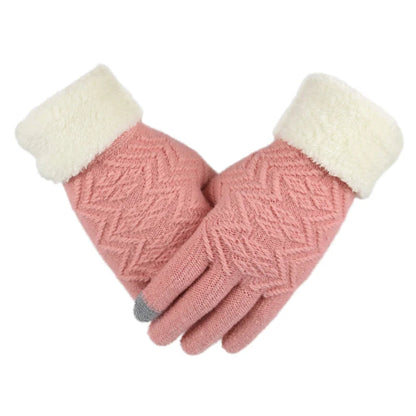 Plush Touch Screen Winter Gloves – Warm, Stylish & Phone-Friendly