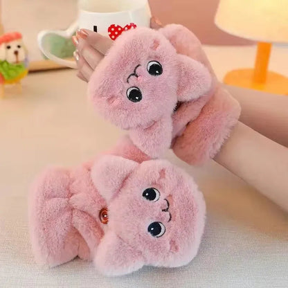 Plush Animal Fingerless Gloves – Adorably Warm, Wonderfully Practical