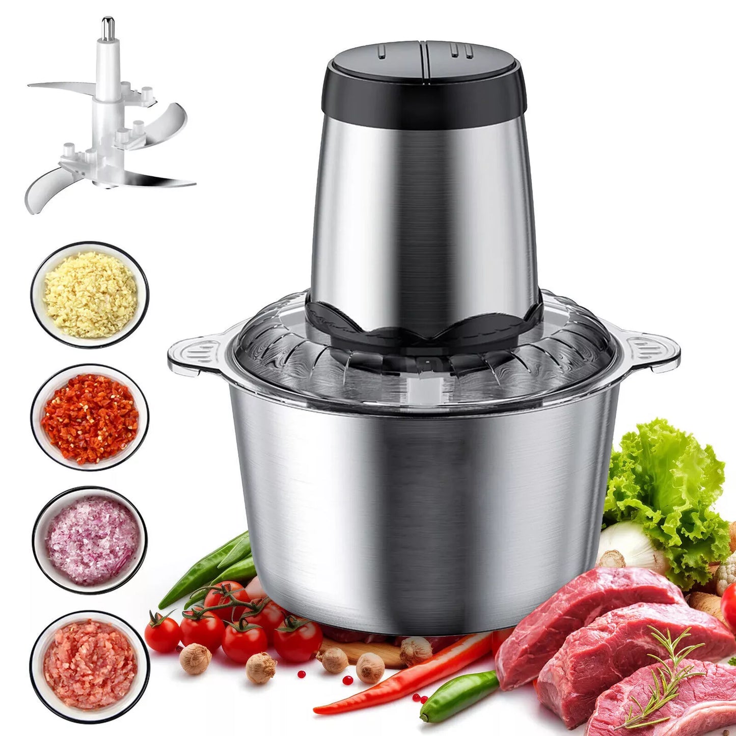 2L Electric Food Chopper – Even Chopping, Zero Mess