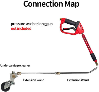 4000 PSI Under-Car Pressure Washer – Blast Away Grime Without the Crawl