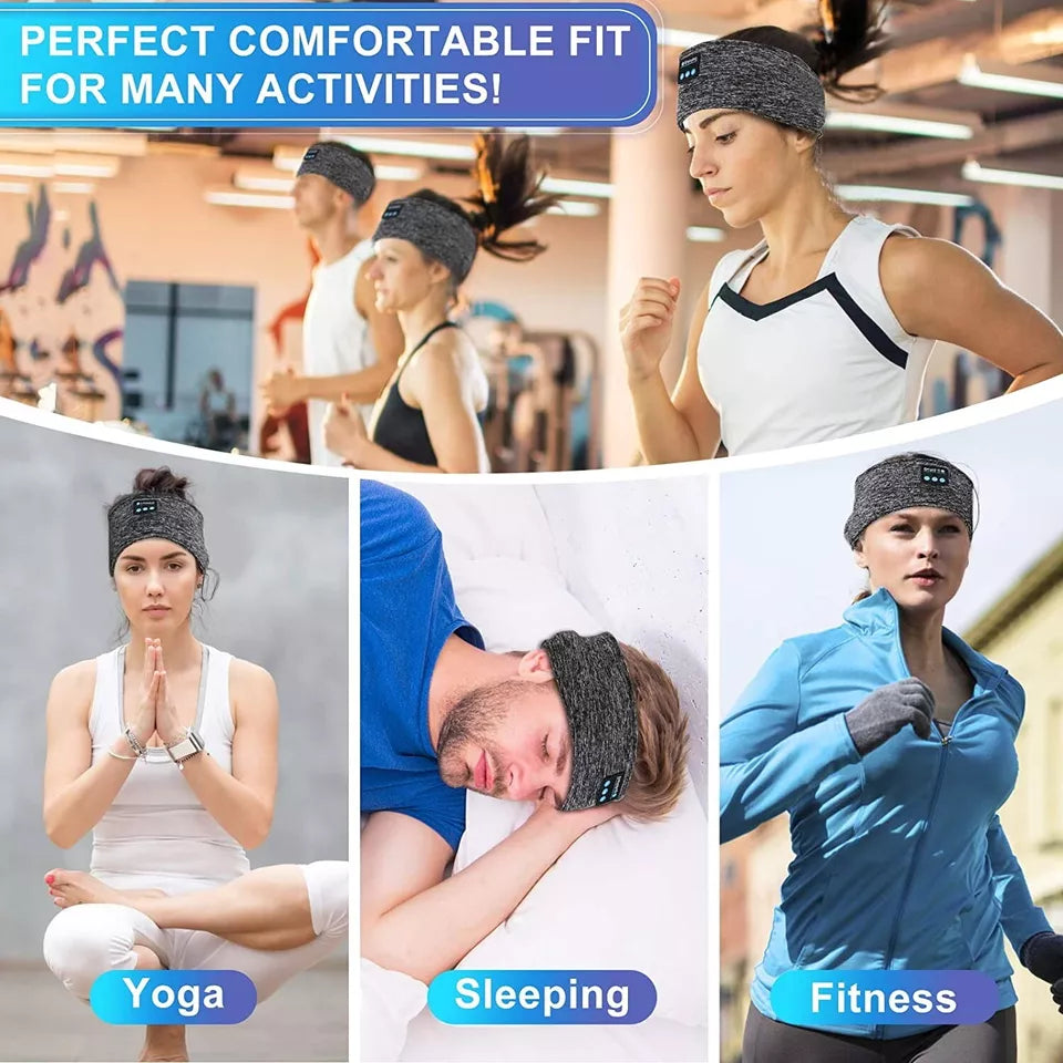 2-in-1 Wireless Sleep Headphones – Comfortable Sound for Bed, Gym & Travel