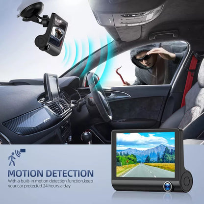 4" Touch Screen Front & Rear Dash Cam – See Every Angle, Stay Protected