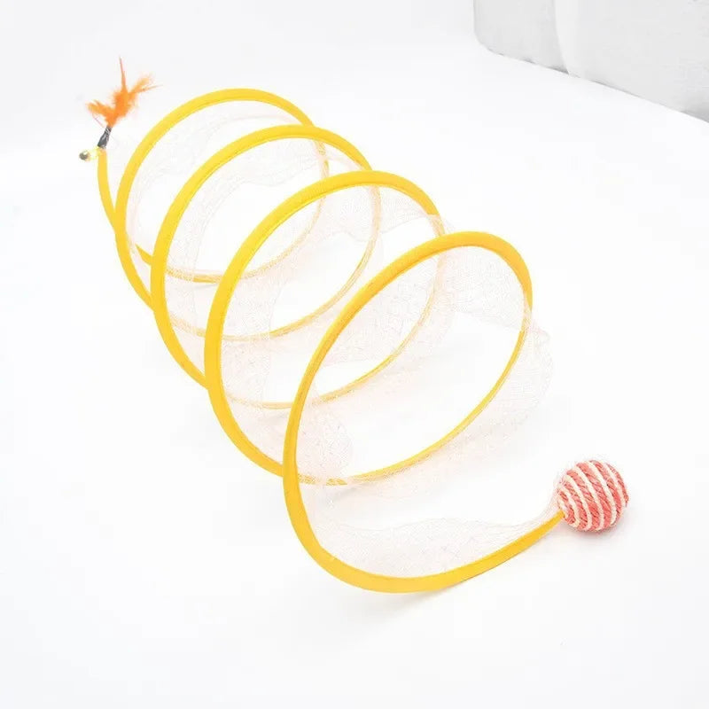 S-Shaped Collapsible Cat Tunnel – The Hideaway Your Cat Will Never Leave