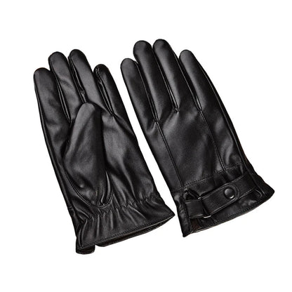 Men's Touchscreen Leather Winter Gloves – Warm, Sharp & Phone-Ready