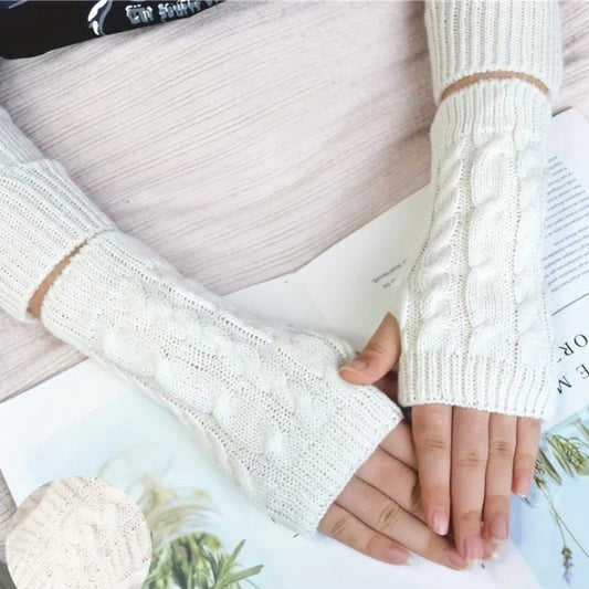 Women's Knit Fingerless Winter Gloves – Effortless Warmth, Maximum Dexterity