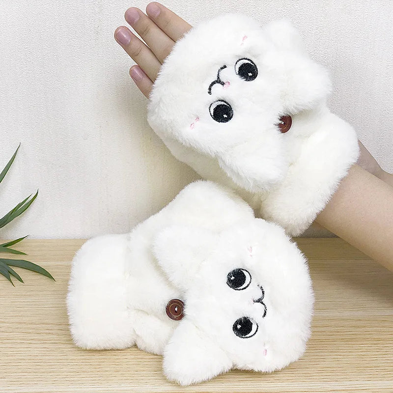 Plush Animal Fingerless Gloves – Adorably Warm, Wonderfully Practical