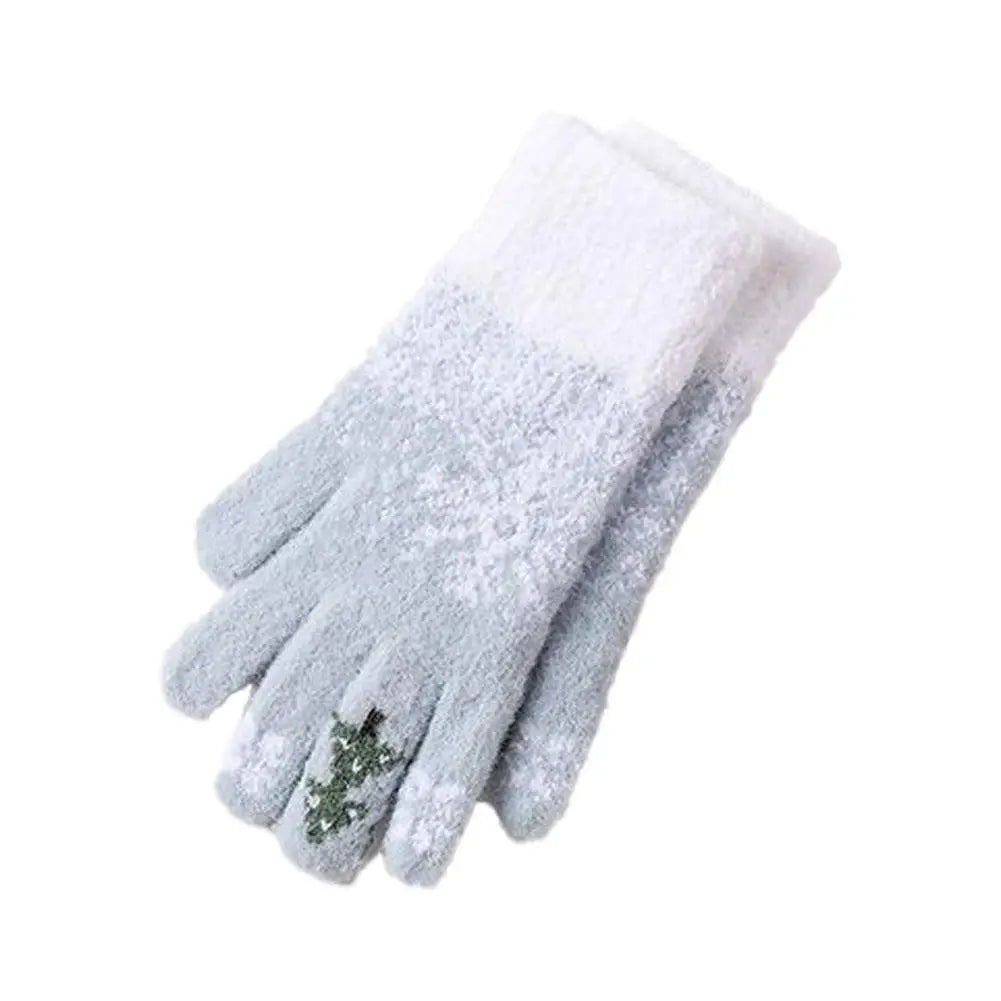 Festive Fleece-Lined Fingerless Gloves – Warm Hands, Free Fingers